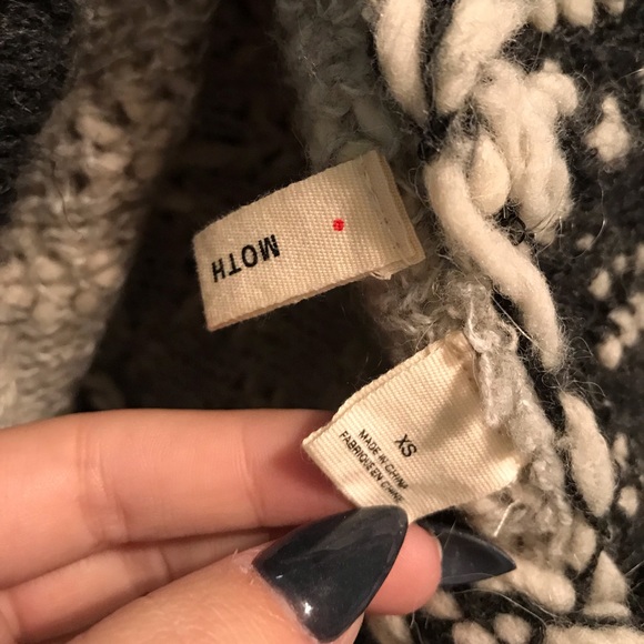 Anthropologie Moth knit fringe cardigan - Picture 5 of 6